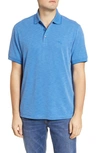 Tommy Bahama Via Verde Pique Polo In Zephyr Blue