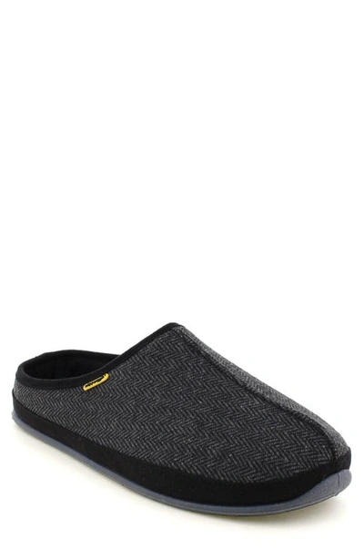 Deer Stags 'wherever' Slipper In Black Tweed