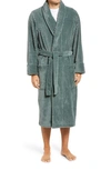 Nordstrom Plush Jacquard Robe In Green Balsam