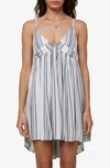 O'neill Saltwater Solids Stripe Cover-up Tank Dress In Blue Mirage