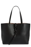 Rebecca Minkoff Megan Leather Tote In Navy