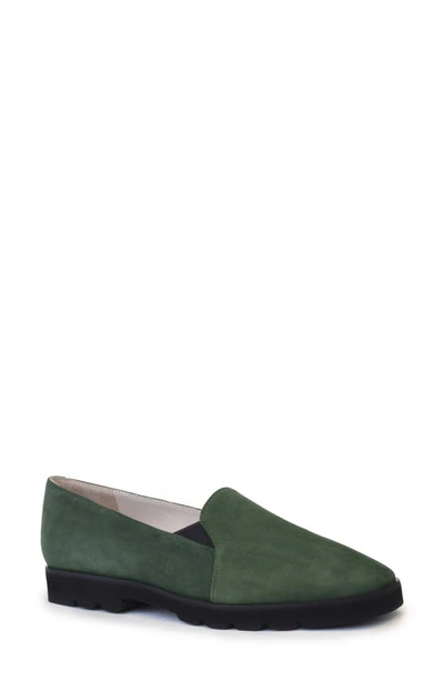 Amalfi By Rangoni Giostra Loafer In Moss Cashmere Suede