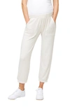 Nom Maternity Jenna Maternity Pants In Oatmeal Hacci