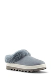Cougar Petra Waterproof Genuine Shearling Mule In Ash Blue