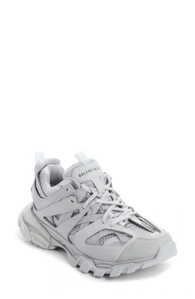 Balenciaga Track Logo-detailed Mesh And Rubber Sneakers In Light Grey
