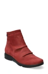 Mephisto Rezia Bootie In Burgundy Bucksoft 6967n