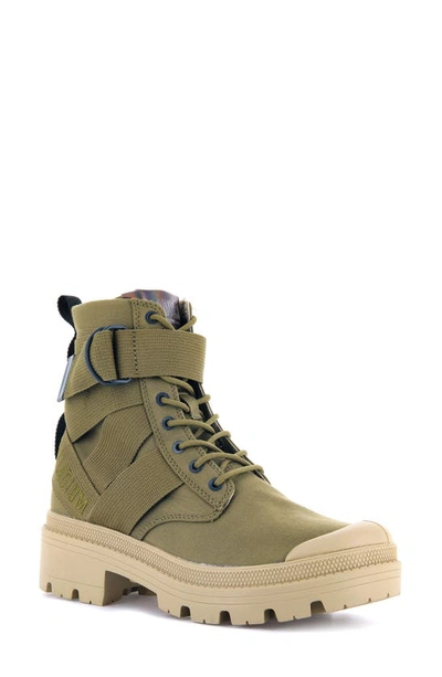 Palladium Pallabase Tact Boot In Olive