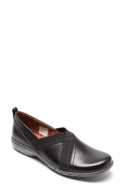 Rockport Cobb Hill Penfield Flat In Black