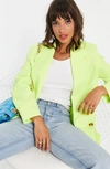 TOPSHOP BOLD SHOULDER DOUBLE BREASTED BLAZER,104483972