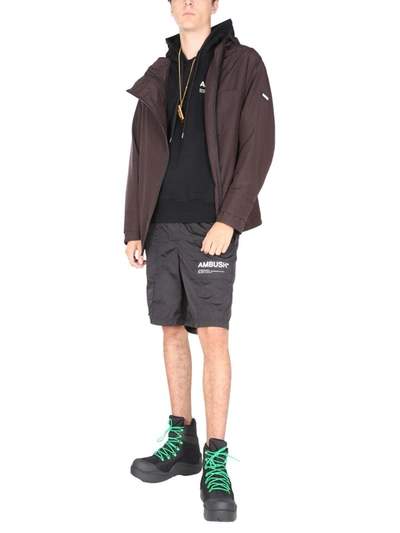 Ambush Slim Fit Jacket In Brown