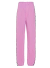 Chiara Ferragni Lilac Cotton Logomania Pants In Purple,white