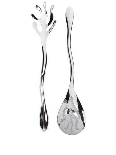 Alessi Mediterraneo Salad Set In Silber