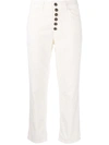 Dondup Button-down Trousers In Nude