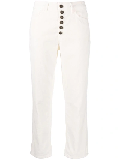 Dondup Button-down Trousers In Nude