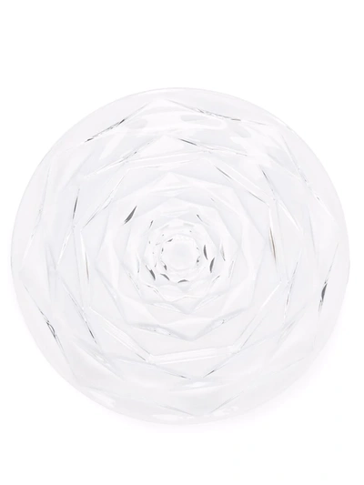 Baccarat Swing Transparent Plate In Weiss