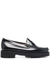 G.H. BASS & CO. GLOSSY LEATHER LOAFERS
