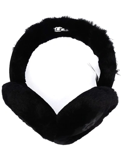 Ugg Tonal Shearling Earmuffs In Black