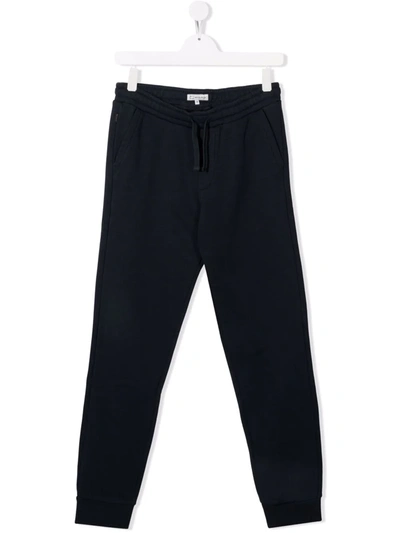 Woolrich Teen Solid-colour Track Trousers In Blue
