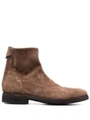 Alberto Fasciani Suede Ankle Boots In Brown