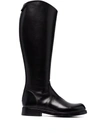 ALBERTO FASCIANI CAMIL LEATHER BOOTS