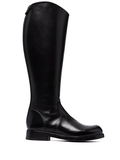 Alberto Fasciani Camil Leather Boots In Black