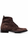 ALBERTO FASCIANI SUEDE ANKLE BOOTS