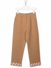 FENDI FELTED WOOL-CASHMERE TROUSERS