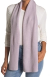 Portolano Solid Cashmere Scarf In Lavender