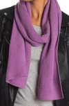 Portolano Solid Cashmere Scarf In Bora Bora Purple