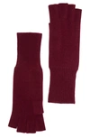 Portolano 12" Cashmere Fingerless Gloves In Rum