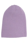 Portolano Slouchy Cashmere Beanie In Light Purple