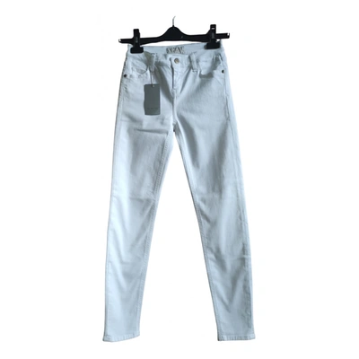 Pre-owned Kaos Jeans In White