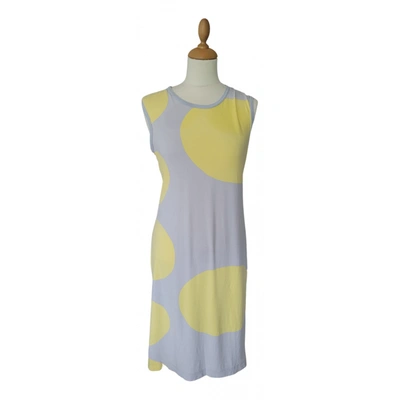 Pre-owned Marimekko Mid-length Dress In Yellow