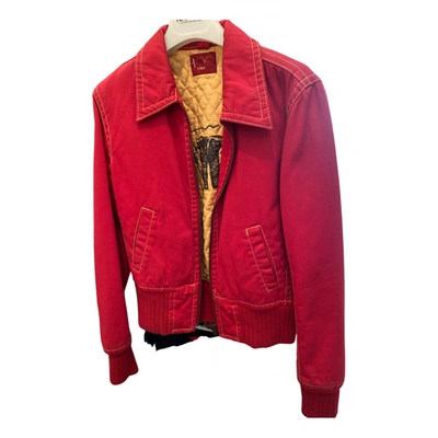 Pre-owned Levi's Biker Jacket In Red