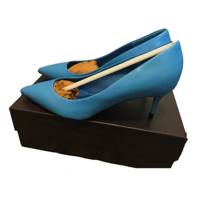 Pre-owned Le Silla Leather Heels In Blue