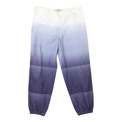 Pre-owned Prada Carot Pants In Purple