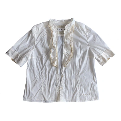 Pre-owned Cult Gaia Blouse In White