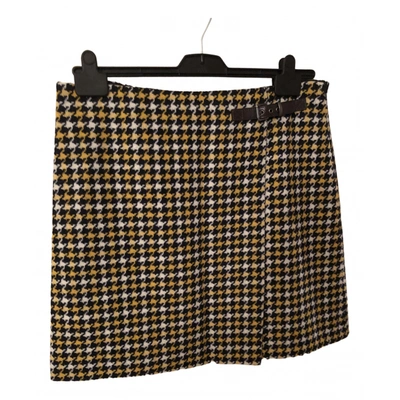 Pre-owned Boden Wool Mini Skirt In Multicolour