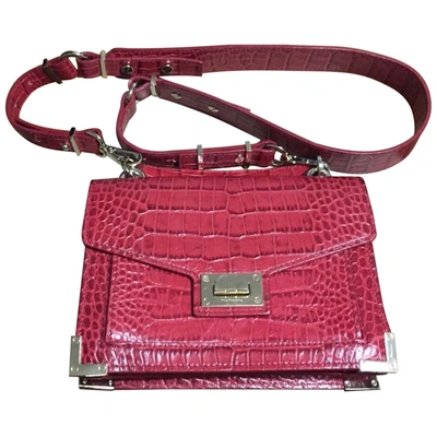 Pre-owned The Kooples Emily Leather Handbag In Pink