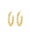 MISSOMA BOND CHAIN-LINK HOOP EARRINGS,060097703802