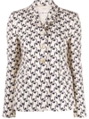 TORY BURCH FLORAL-PRINT SINGLE-BREASTED BLAZER