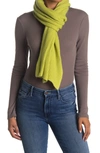 Portolano Ribbed Knit Wrap Scarf In Deep Teal