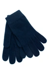 Portolano Cashmere Tech Gloves In Classic Navy