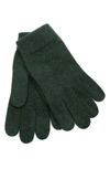 Portolano Cashmere Tech Gloves In Green Menagerie