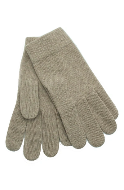 Portolano Cashmere Tech Gloves In Nile Brown