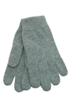 Portolano Cashmere Tech Gloves In Light Heather Grey