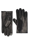 Portolano Cashmere Lined Nappa Leather Gloves In Black