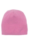 Portolano Slouchy Cashmere Knit Beanie In Bryant Pink