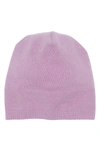 Portolano Slouchy Cashmere Knit Beanie In French Lavender