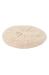 Portolano Cable Knit Cashmere Beret In Beige